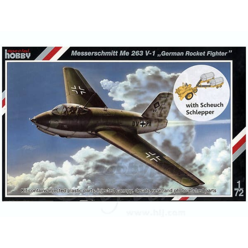 1/72 Messerschmitt Me 263V-1 w/Sleuch Slepper Tow Tractor
