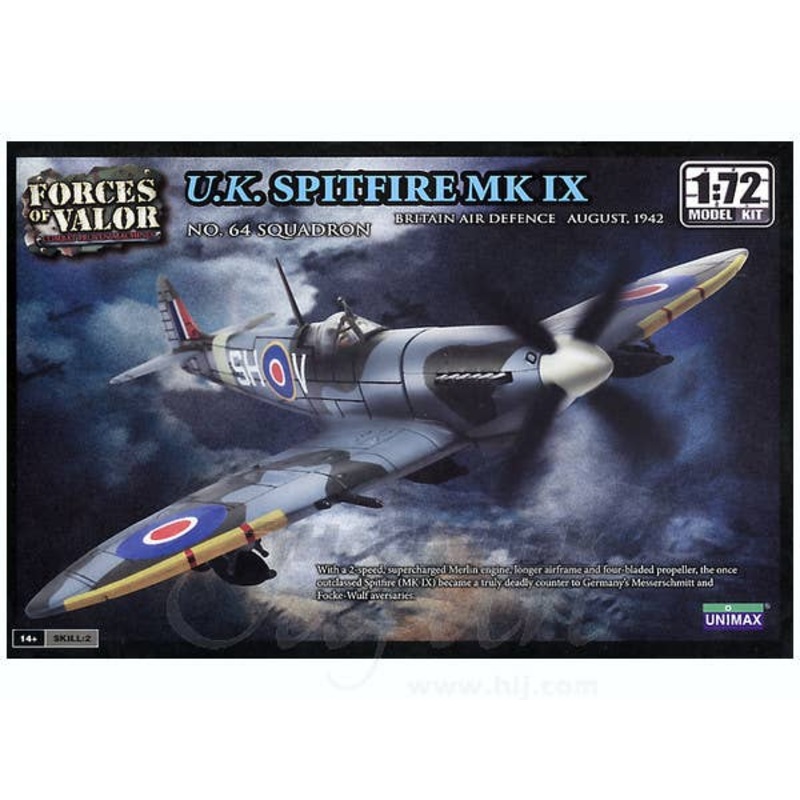 1/72 UK Spitfire Mk.IX No 64 Squadron Britain Air Defence 1942