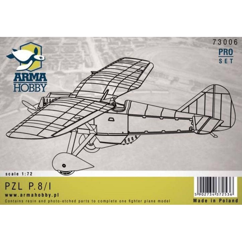 1/72 PZL P.8/I Poland Prototype Fighter Aircraft Full Resin Kits (with Photo-Etched Parts & Decal)