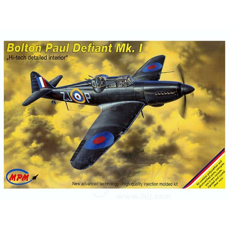 1/72 Bolton Paul Defiant Mk. I Hi-Tech Detailed Interior