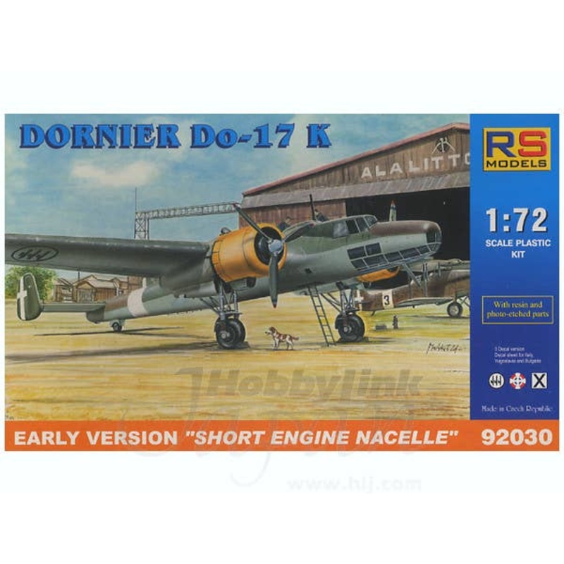 1/72 Dornier Do-17K Early Ver. "Short Engine Nacelle"