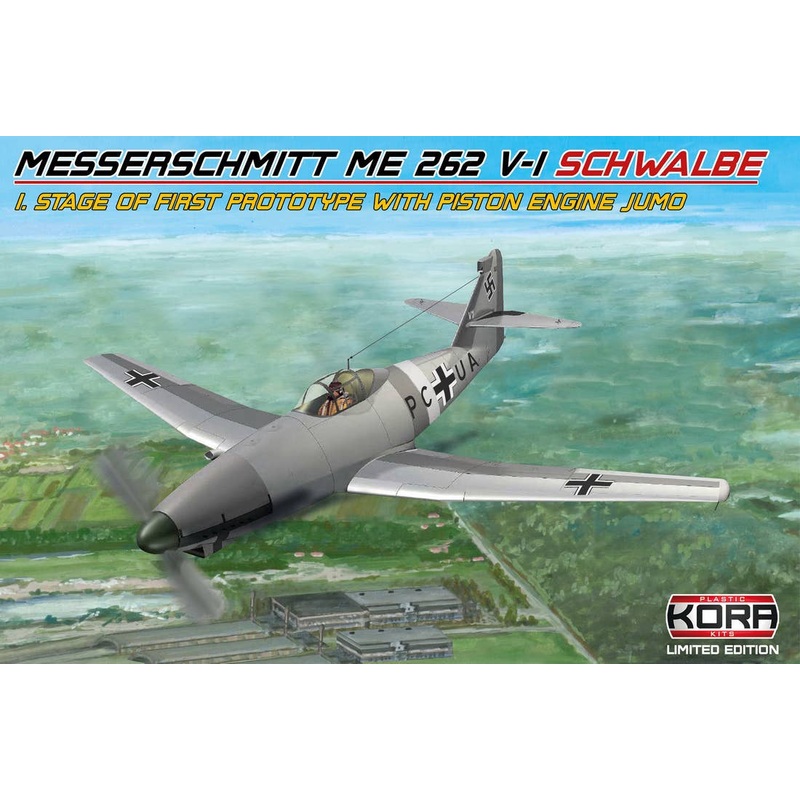 1/72 Me 262 V1 Schwalbe (Stage I, 1st Prototype w. Jumo Piston Engine)
