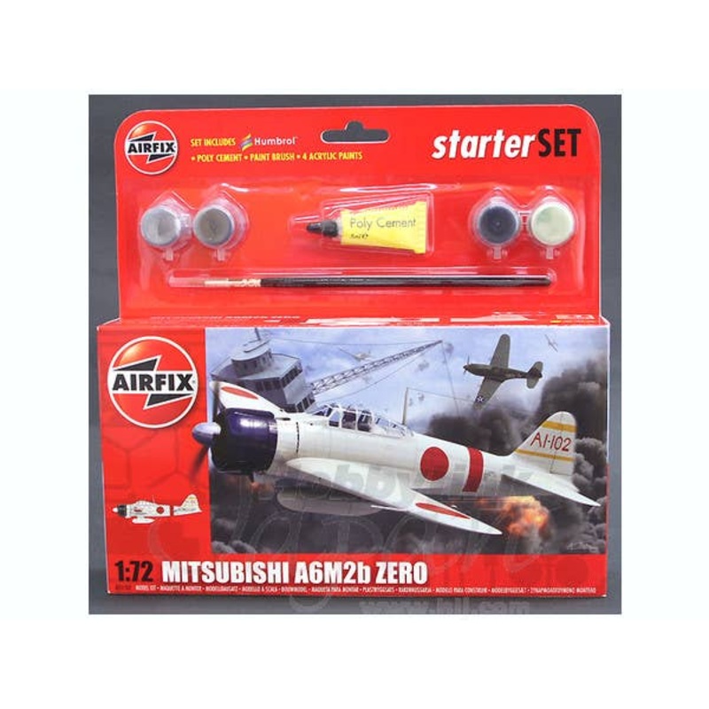 1/72 Mitsubishi A6M2b Zero Fighter Starter Set