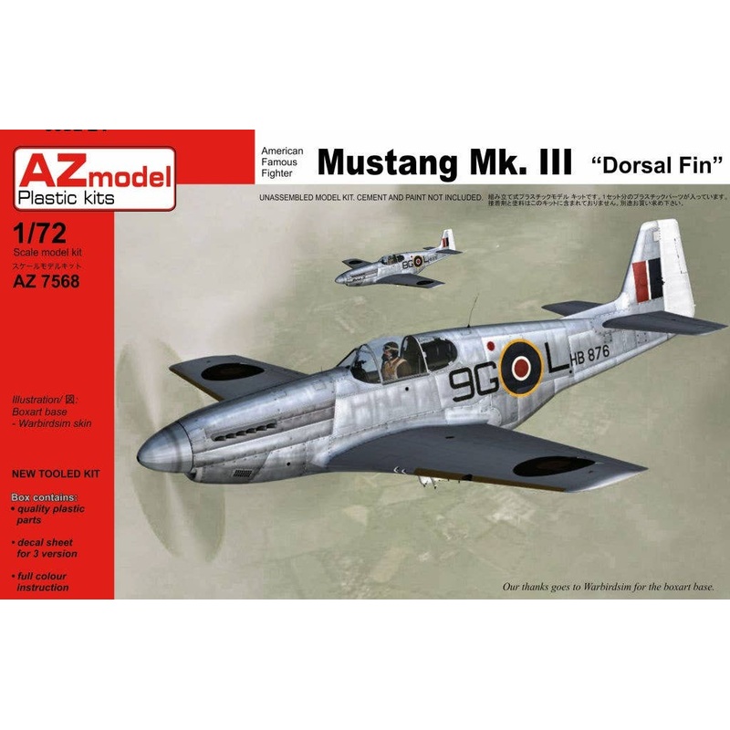 1/72 Mustang Mk.III "Dorsal Fin"