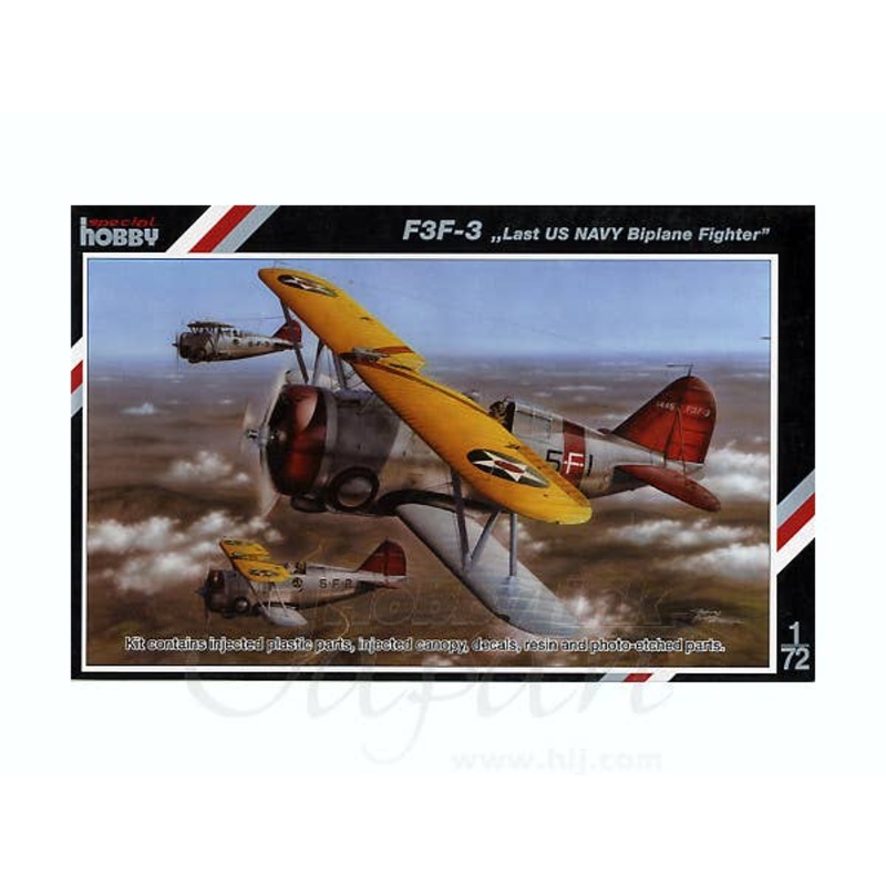 1/72 F3F-3 Last US Navy Biplane Fighter