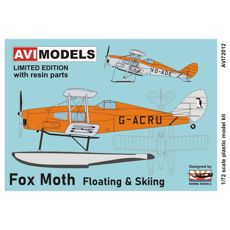1/72 Fox Moth Floating & Skiing