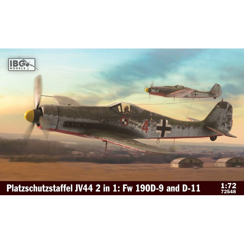 1/72 German Focke-Wulf Fw190D-9 & D-11 Dora 2 Aircraft Set JV44 Flight Squadron