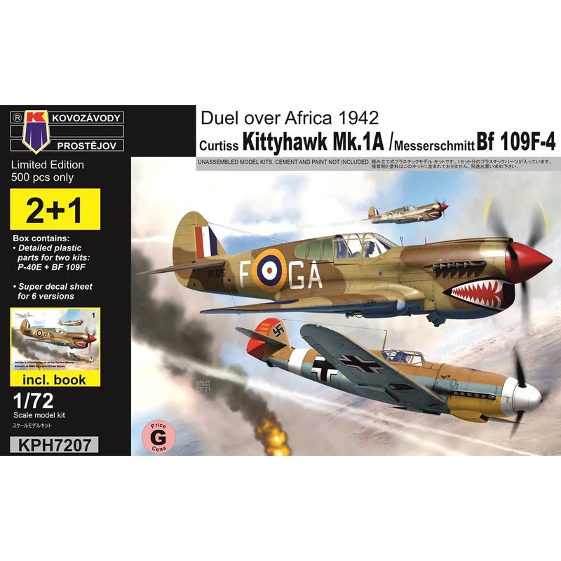1/72 Kittyhawk+Bf 109F+Book