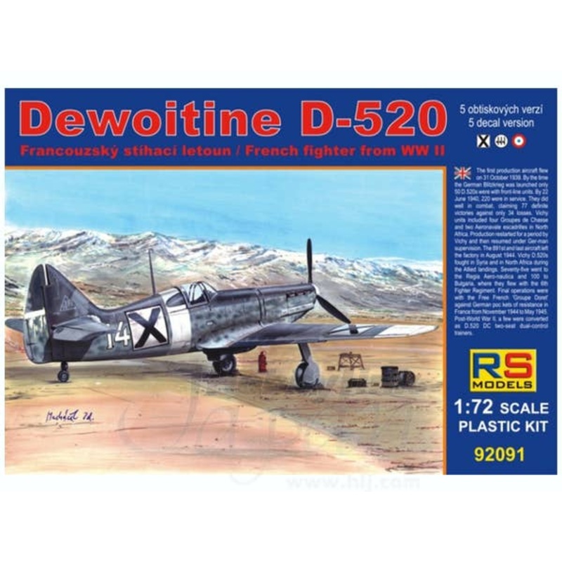 1/72 Dewoitine D-520 Bulgaria