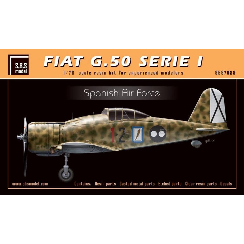 1/72 Fiat G.50 Serie I Spanish Air Force Limited Edition