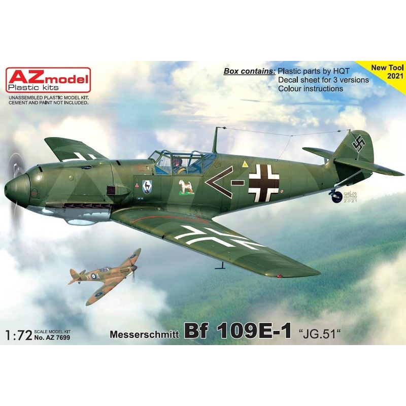 1/72 Bf 109 E-1 "JG.51"
