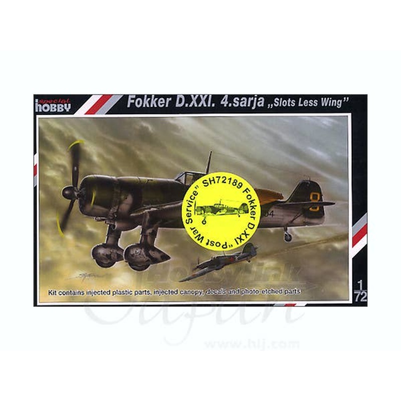 1/72 Fokker D.XXI "Post War Service"