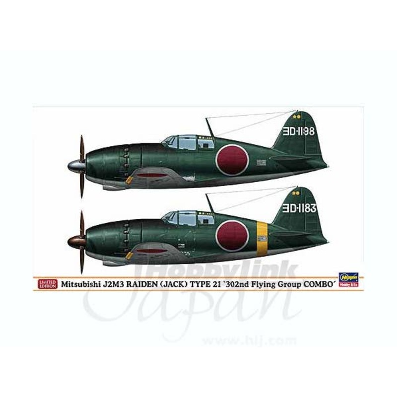 1/72 Mitsubishi J2M3 Raiden (Jack) Type 21 302nd Flying Group Combo Limited Edition