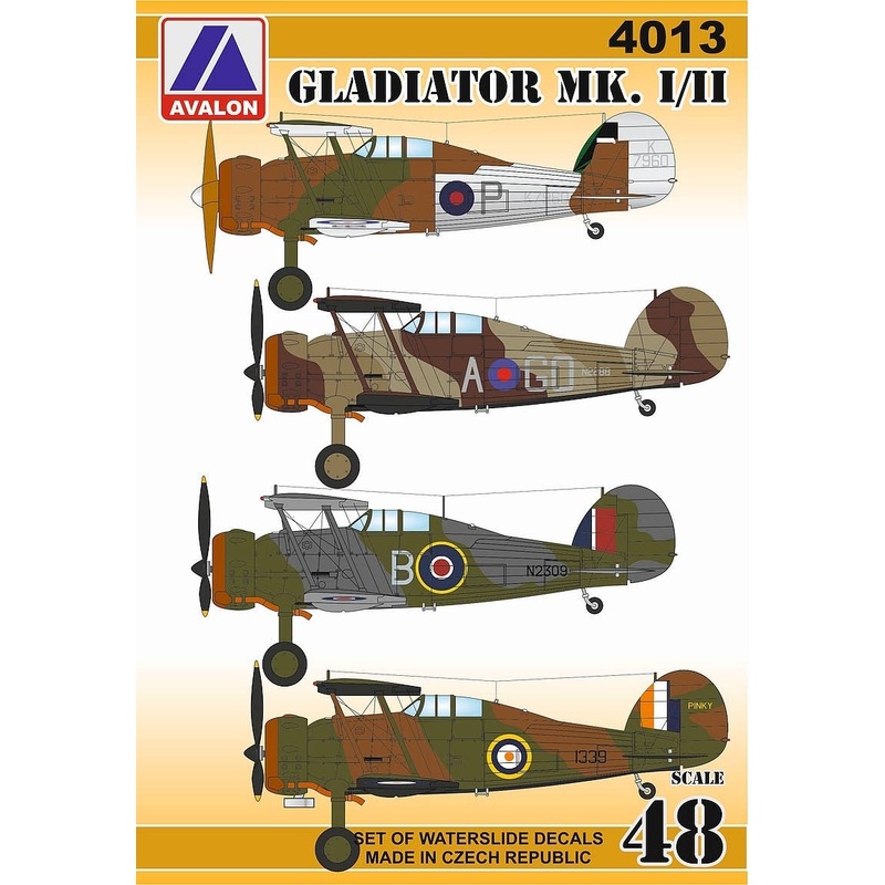 1/48 Gladiator Mk.I / II Decal