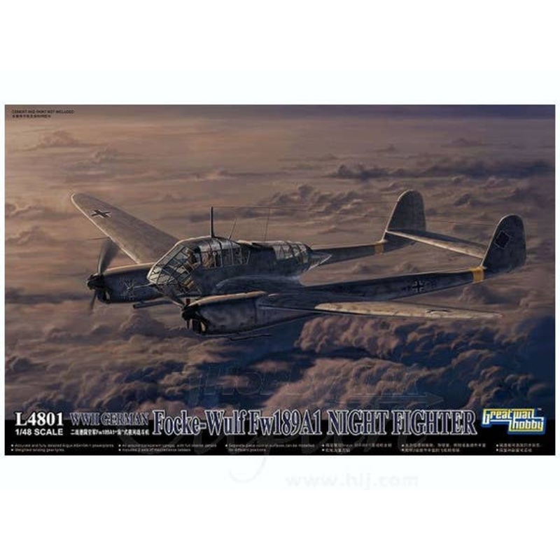 1/48 WWII German Focke-Wulf Fw189A-1 Nacht Jager