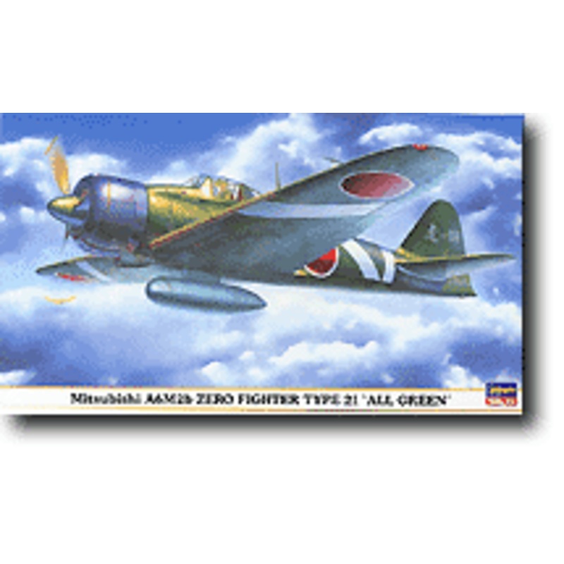1/48 A6M2b Zero Model 21 All Green
