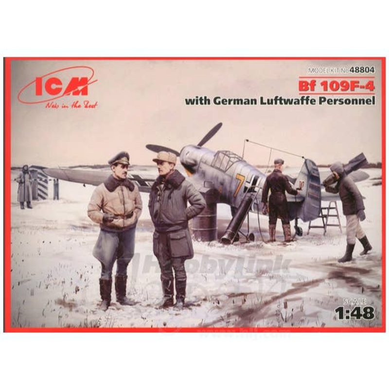 1/48 Bf109F-4 w/German Luftwaffe Personnel