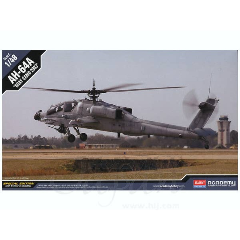 1/48 AH-64A Apache Gray Camouflage 2003