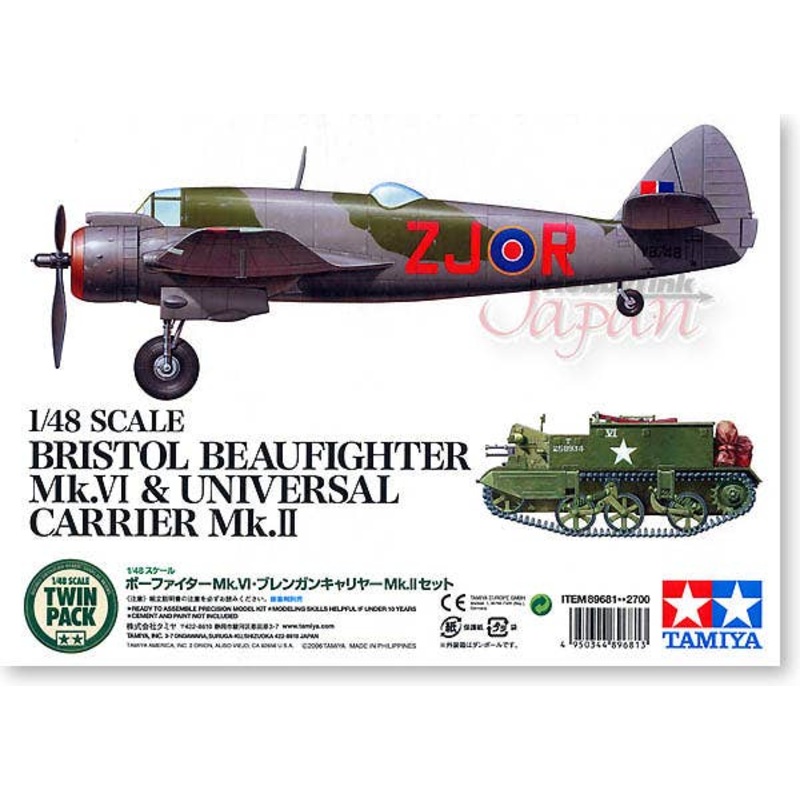 1/48 Beaufighter Mk. VI & Bri. Universal Carrier Mk.II