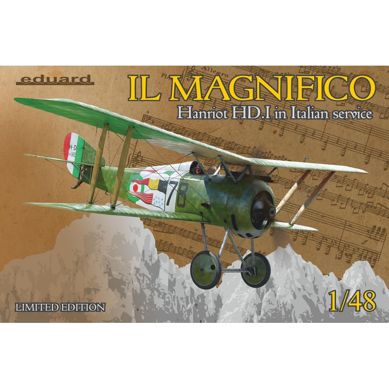 1/48 IL MAGNIFICO Hanriot HD.I in Italian Service