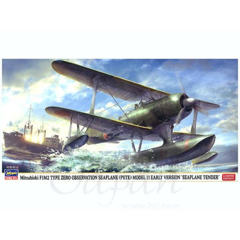 1/48 Mitsubishi F1M2 Type Zero Observation Seaplane (Pete) Model 11 Early Version Seaplane Tender Limited Edition
