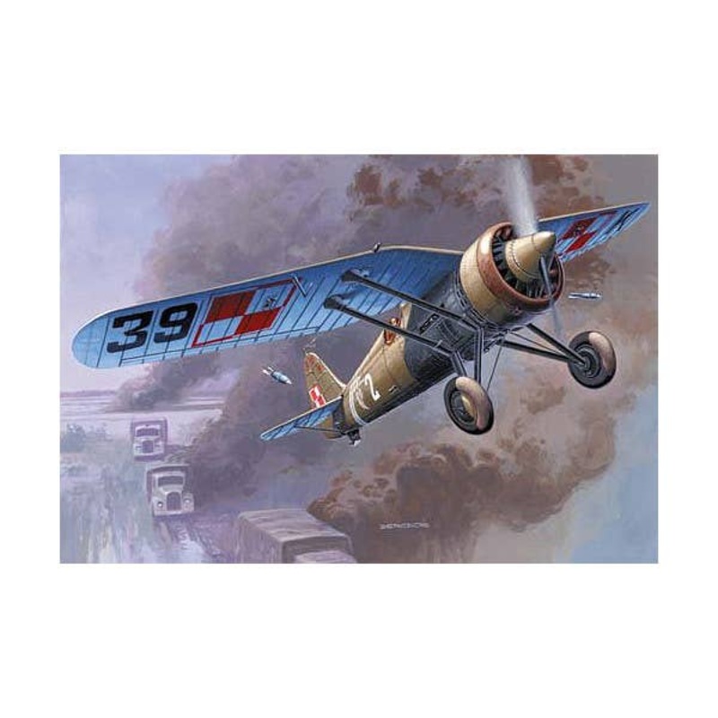 1/48 PZL P.11c with Bombs (w/resin and photo-etched parts)