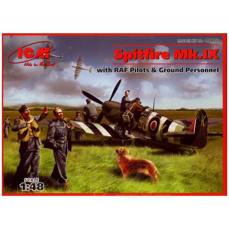 1/48 Spitfire Mk.IX with RAF Pilots & Ground Personnel