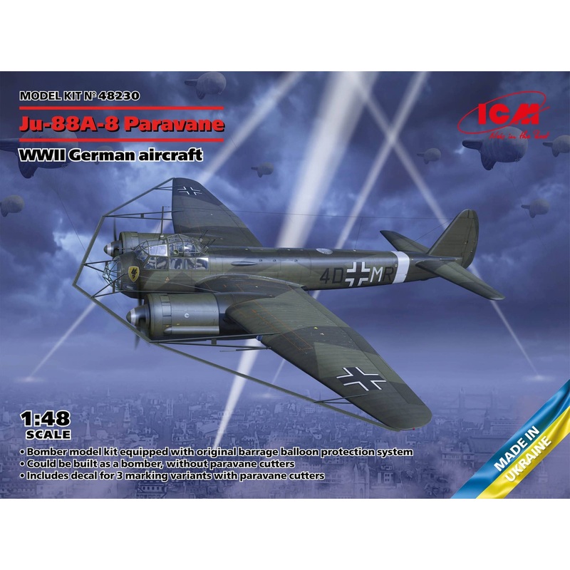 1/48 Junkers Ju-88A-8 Paravane w/Balloon Cable Cutter