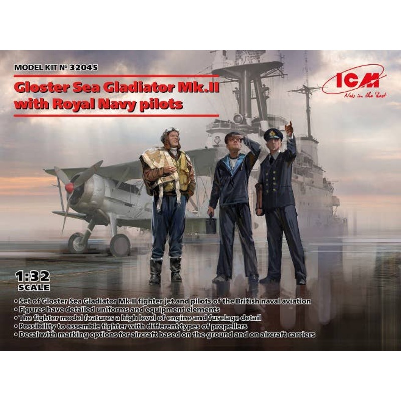 1/32 Gloster Sea Gladiator Mk.II with Royal Navy Pilots