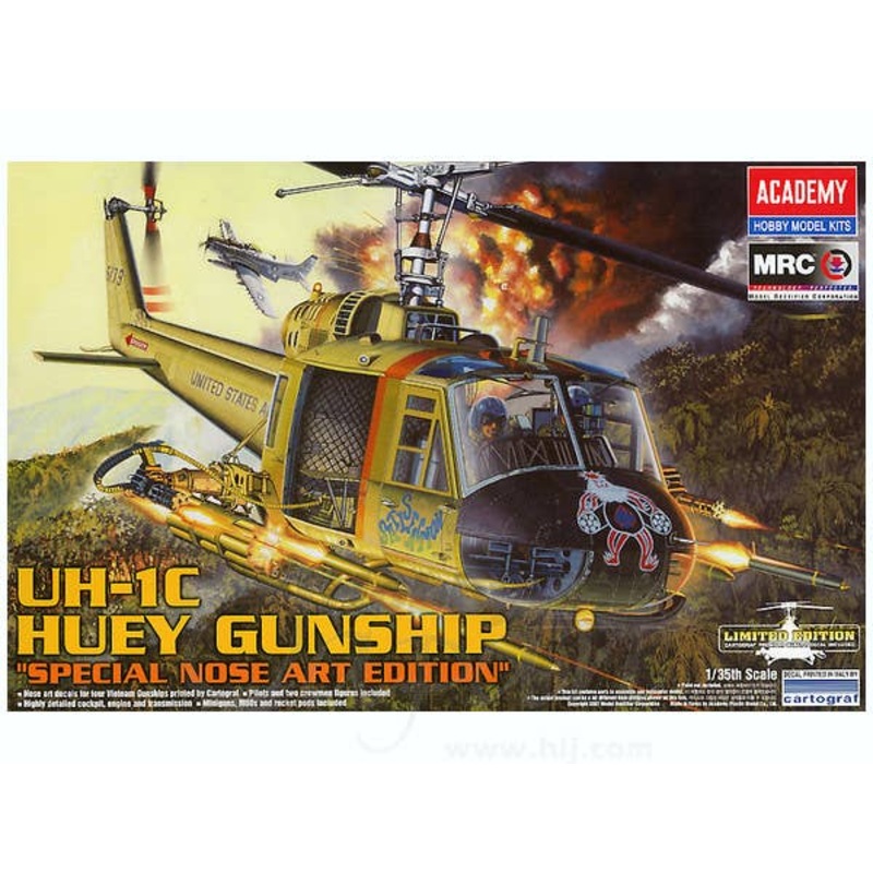 1/35 UH-1C Huey Gunship Special Nose Art