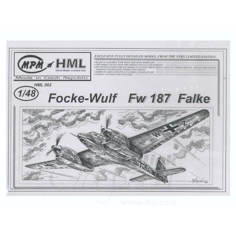 1/48 Focke-Wulf Fw 187 Falke Ltd.