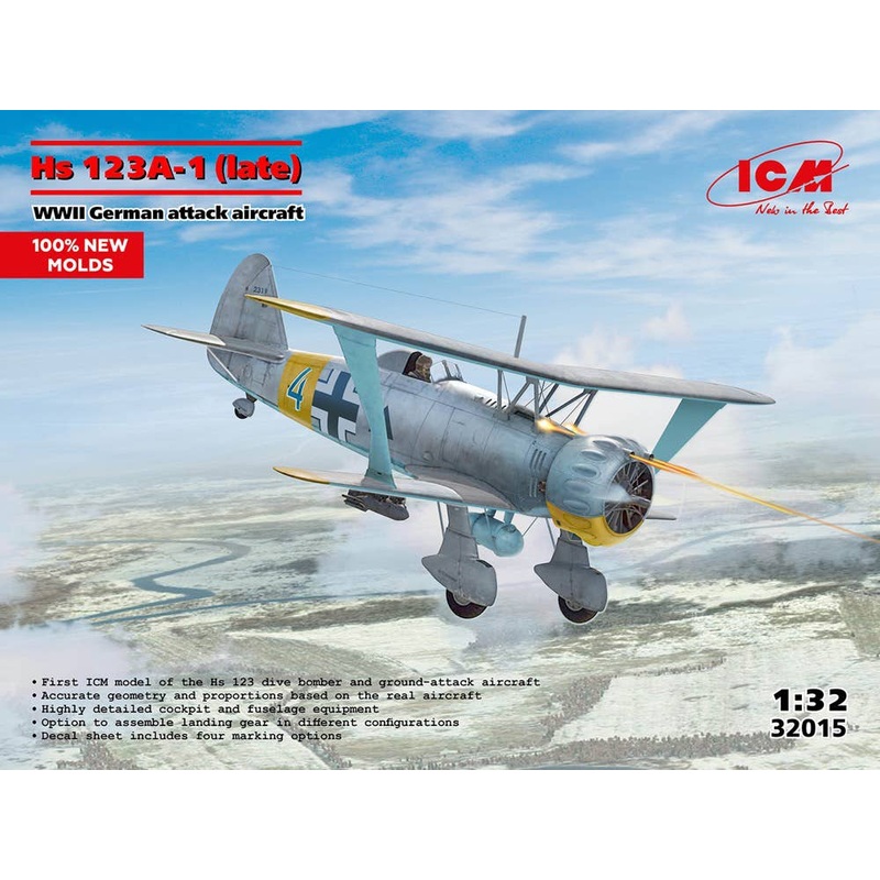1/32 Hs 123A-1 (late) WWII German attack aircraft