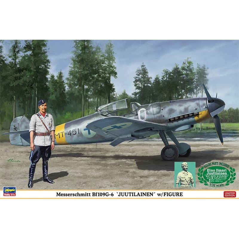 1/32 Messerschmitt Bf109G-6 "Juutilainen" with Figure