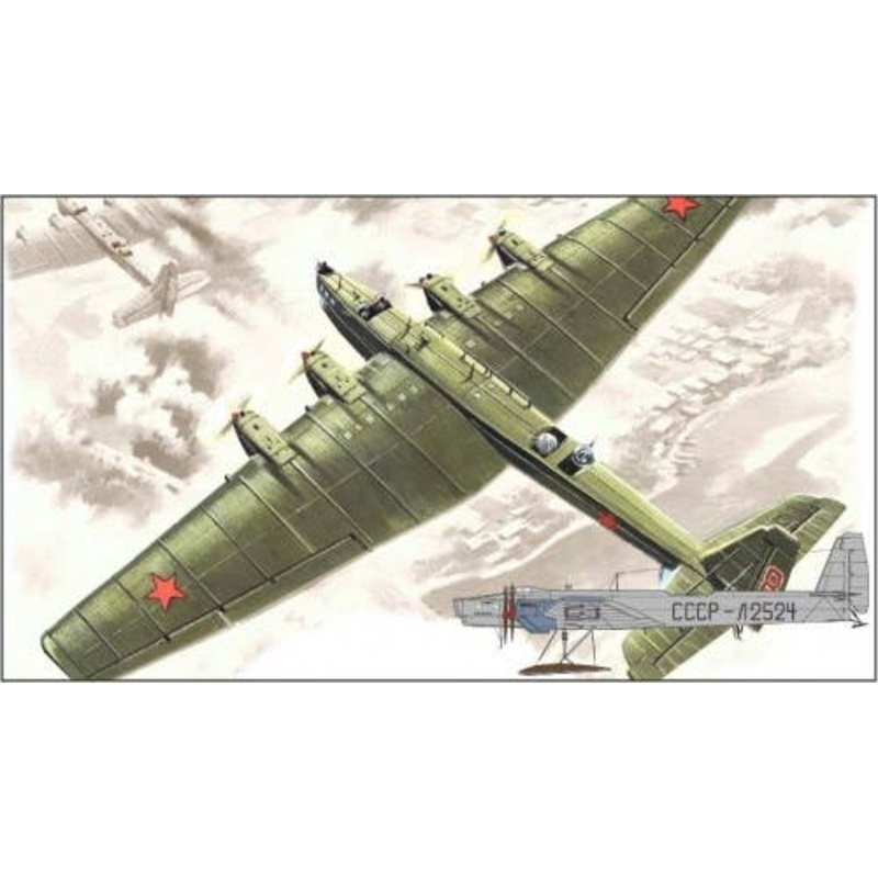1/144 Tupolev TB-3-4 M-17/G-2-4 M-17F WW 2 Soviet Heavy Bomber Polar Cargo Aircraft