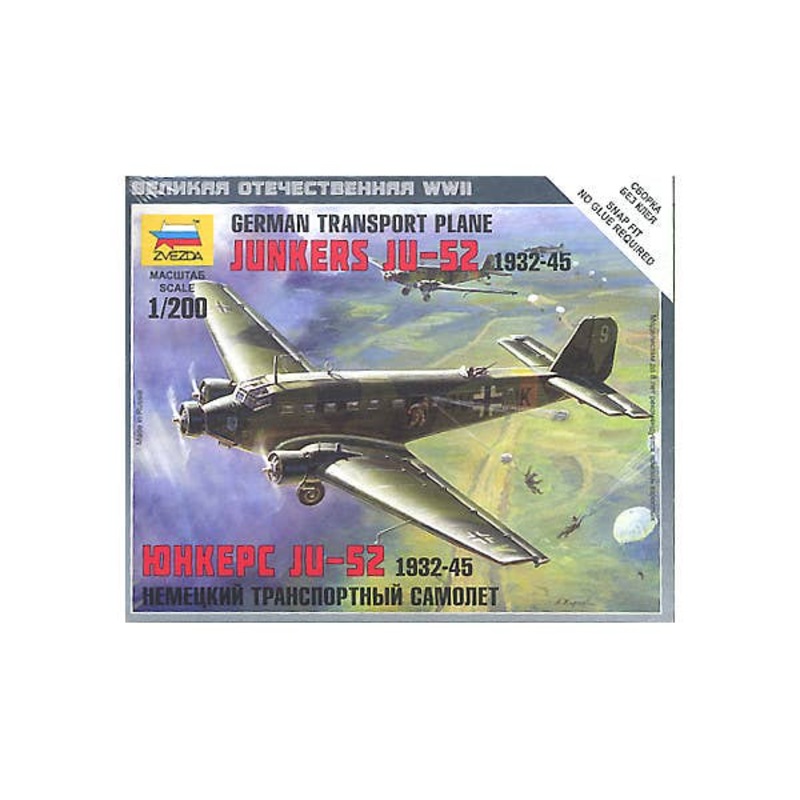 1/200 German Transport Plane Junkers Ju52 1932-45