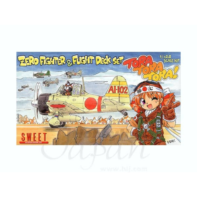 1/144 A6M2 Zero Fighter & Flight Deck Set Tora Tora Tora