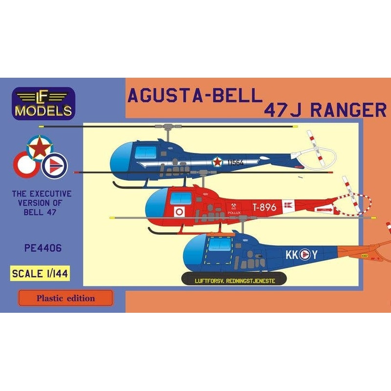 1/144 Agusta-Bell 47J Ranger (Yugoslavian AF, RDAF, RNoAF) (2in1)