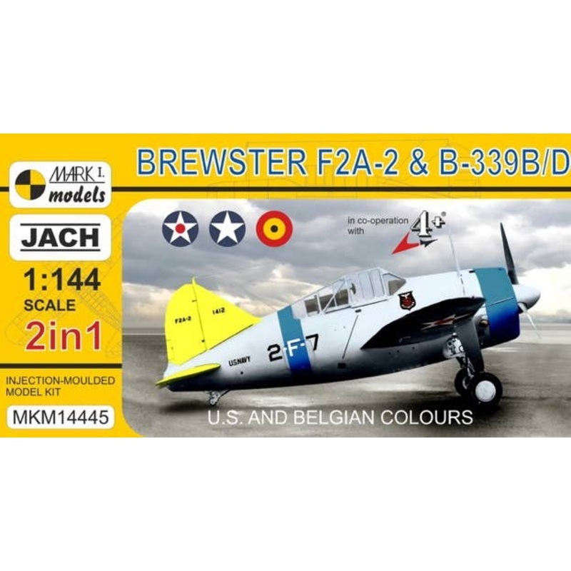 1/144 Brewster F2A-2 & B-339B/D - U.S. and Belgian Colors