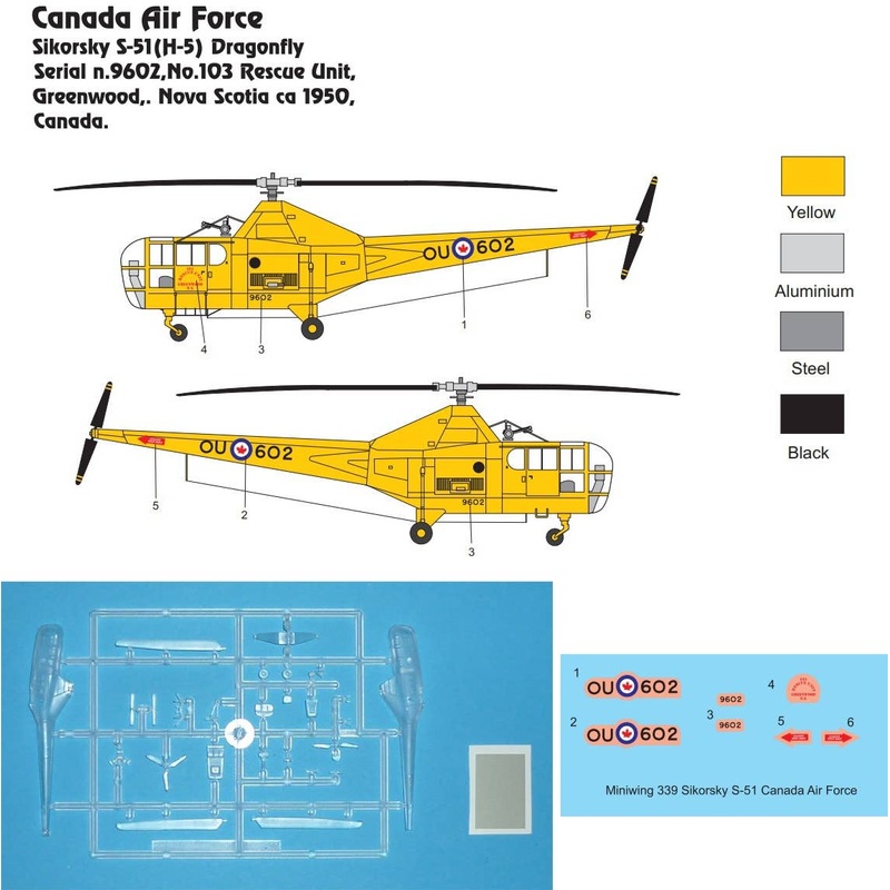 1/144 Sikorsky H-5 Dragonfly (RCAF)
