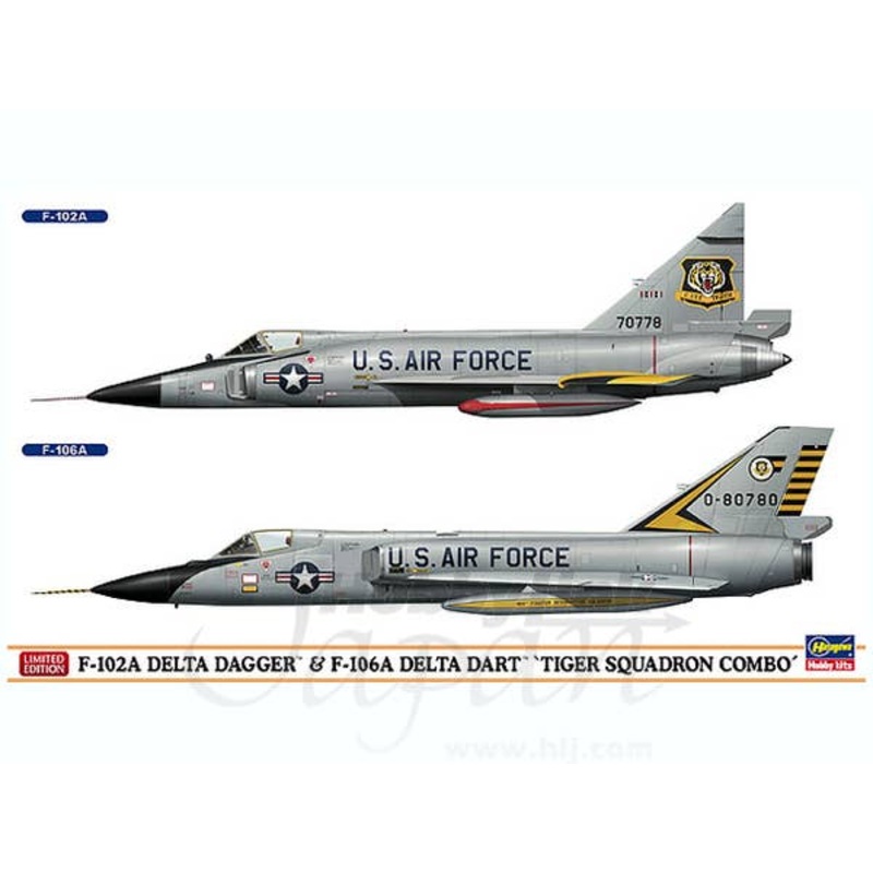 1/72 F-102A Delta Dagger & F-106A Delta Dart Tiger Squadron Combo