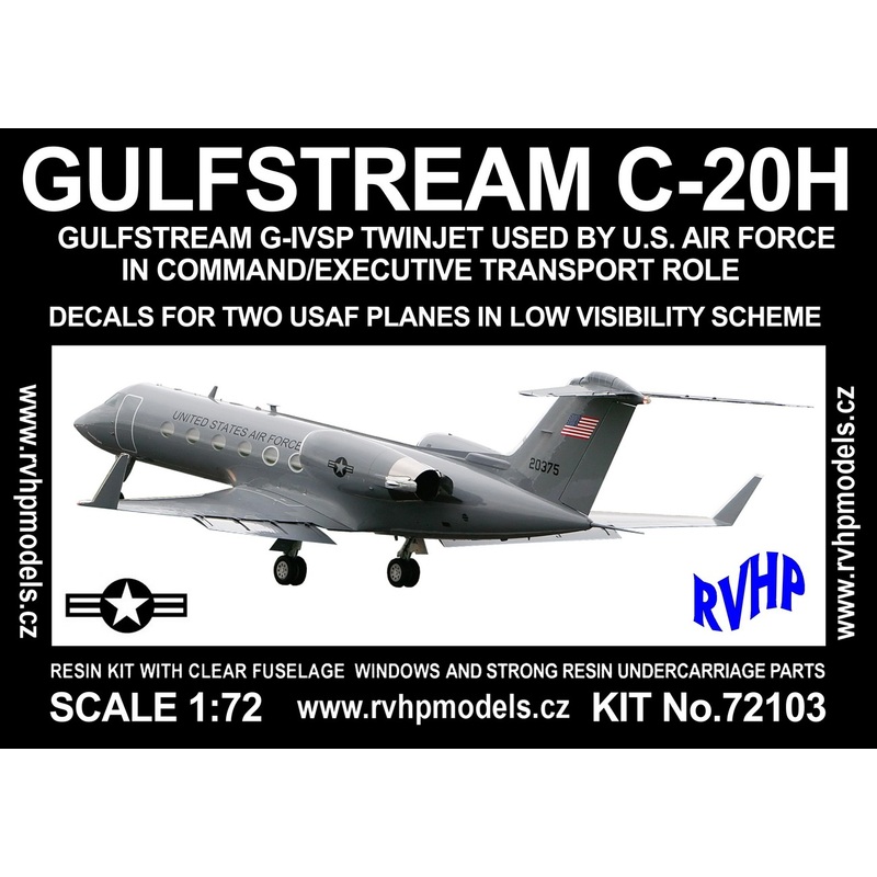 1/72 Gulfstream C-20H (2x Hi-vis USAF)