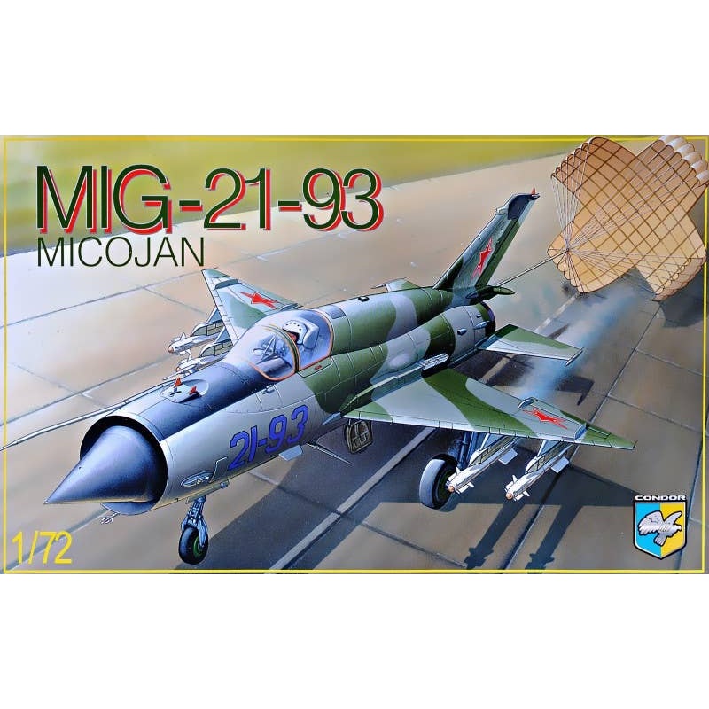 1/72 MiG-21-93 Soviet Fighter (1 Type Decal Included)