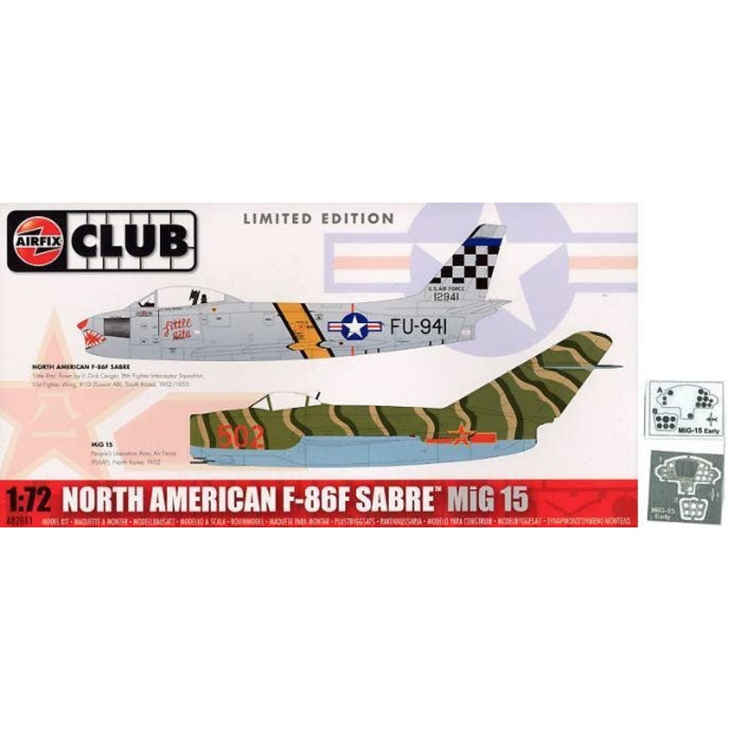 1/72 North American F-86F Sabre MiG 15 (Include Instrument Panel)