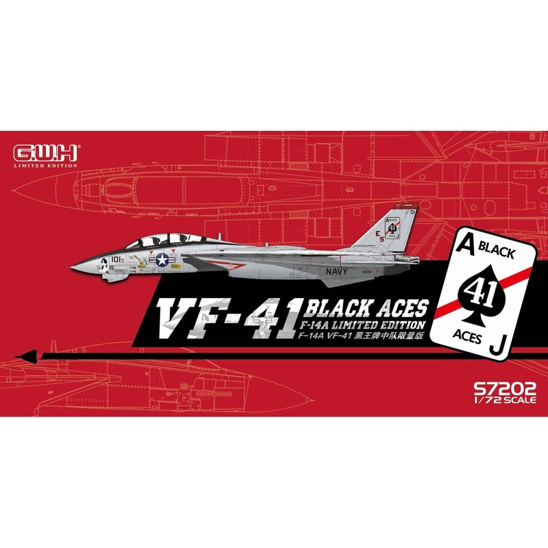 1/72 USN F-14A VF-41 Black Aces