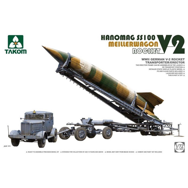 1/72 WW.II German V-2 Rocket, Meillerwagon, Hanomag SS100
