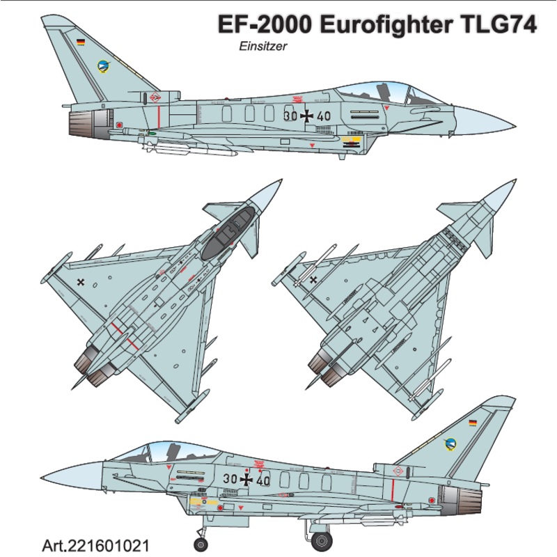 1/87 Eurofighter Typhoon Einsitzer TaktLwG-74