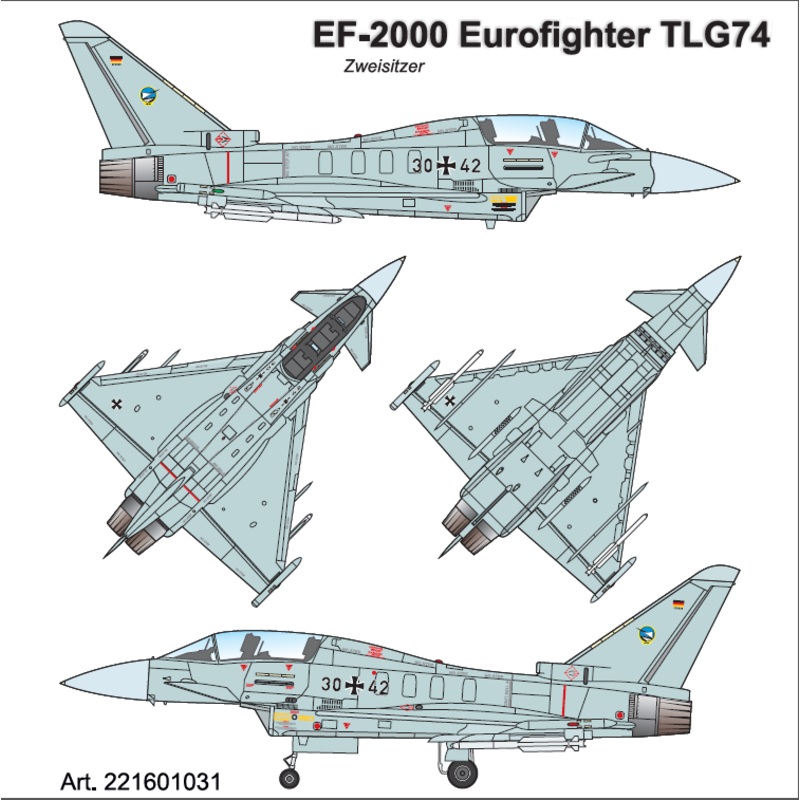 1/87 Eurofighter Typhoon Zweisitzer TaktLwG-74