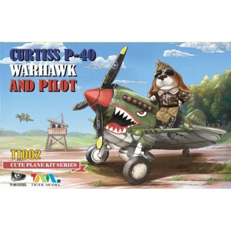 Cute Fighter Series: P-40 Warhawk w/Dog Pilot Figure