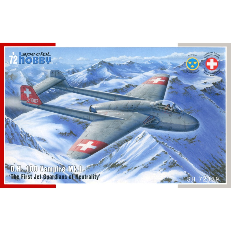 1/72 DH.100 Vampire Mk. I "The First Jet Guardians of Neutrality"