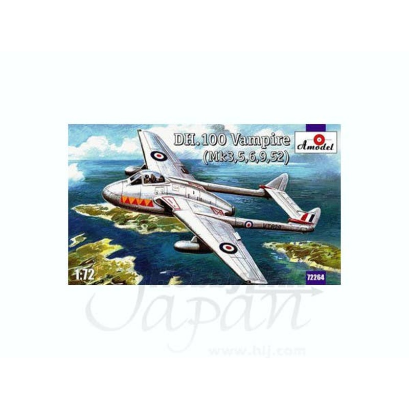 1/72 DH-100 Vampire Mk3/5/6/9/52